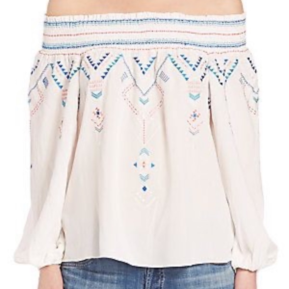 Parker Printed  Off-The Shoulder Top